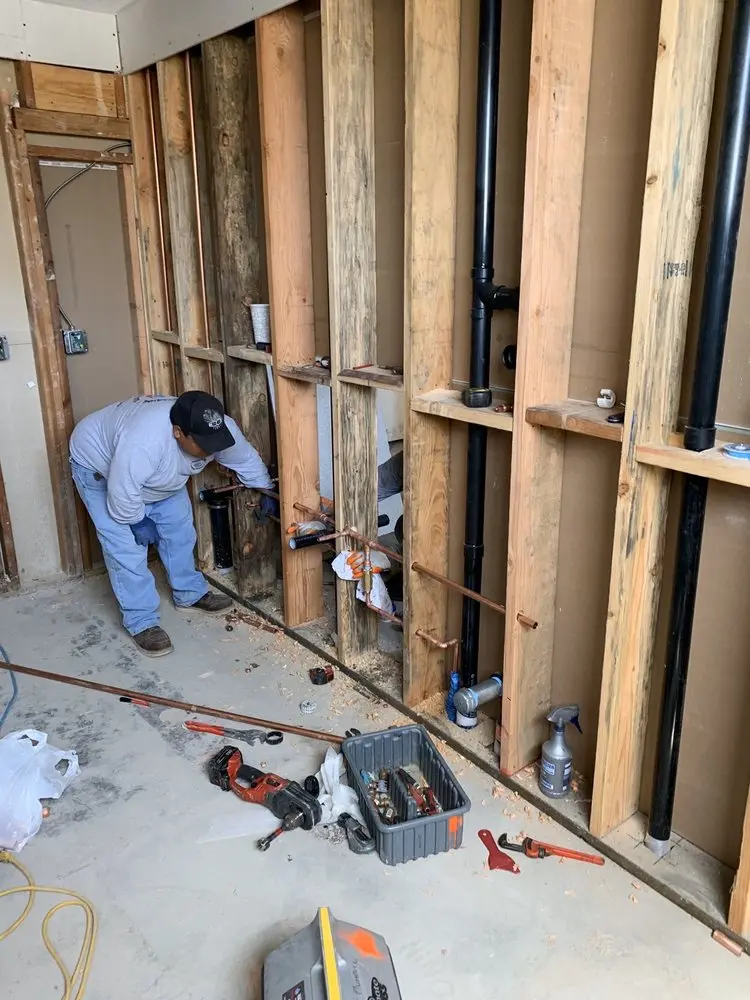 Commercial rough-in plumbing for Gas Line Repair in Woodbrook
